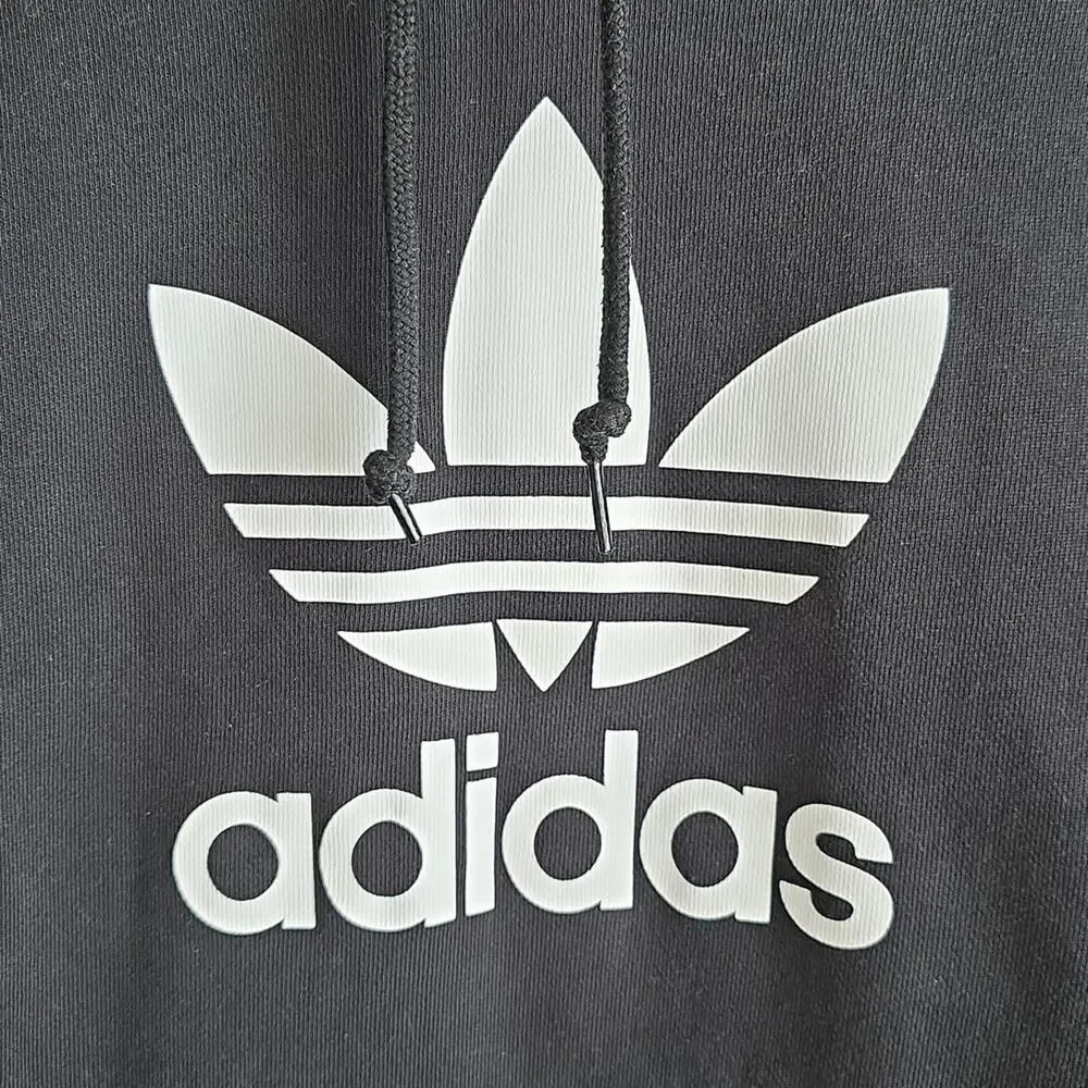 Adidas Originals Adicolor Classics Trefoil Hoodie Black White Mens Size XL